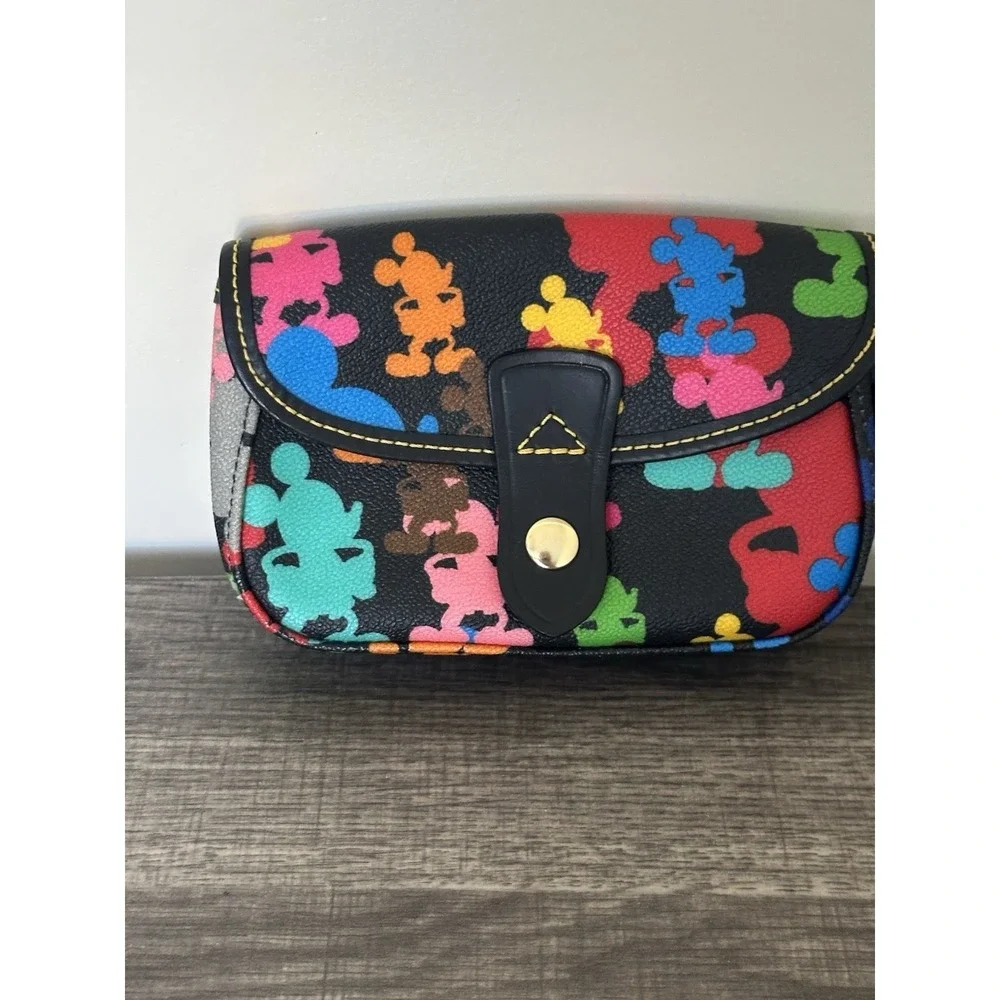 DOONEY & BOURKE Disney Park Wonder Mickey Silhouette Multicolor‎ Wristlet